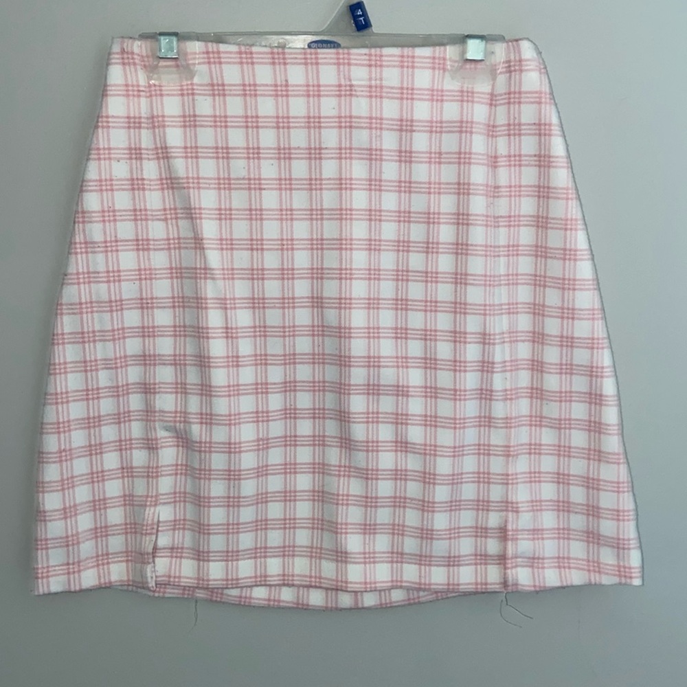 Pink and White Striped Brandy Melville Skirt